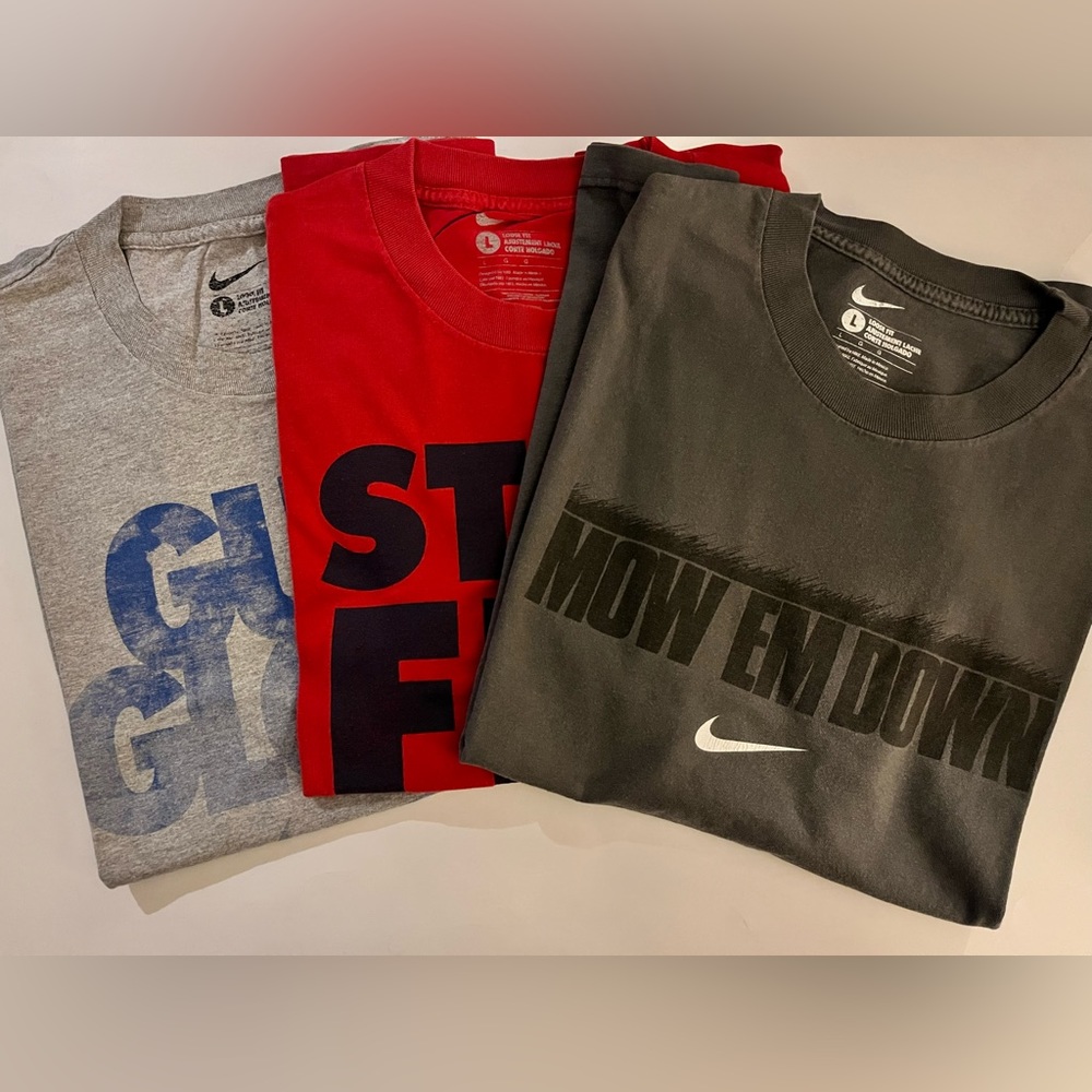 Nike Graphic Tees (L - Loose Fit) (3x Bundle)